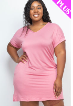 Plus Size Mini Dress